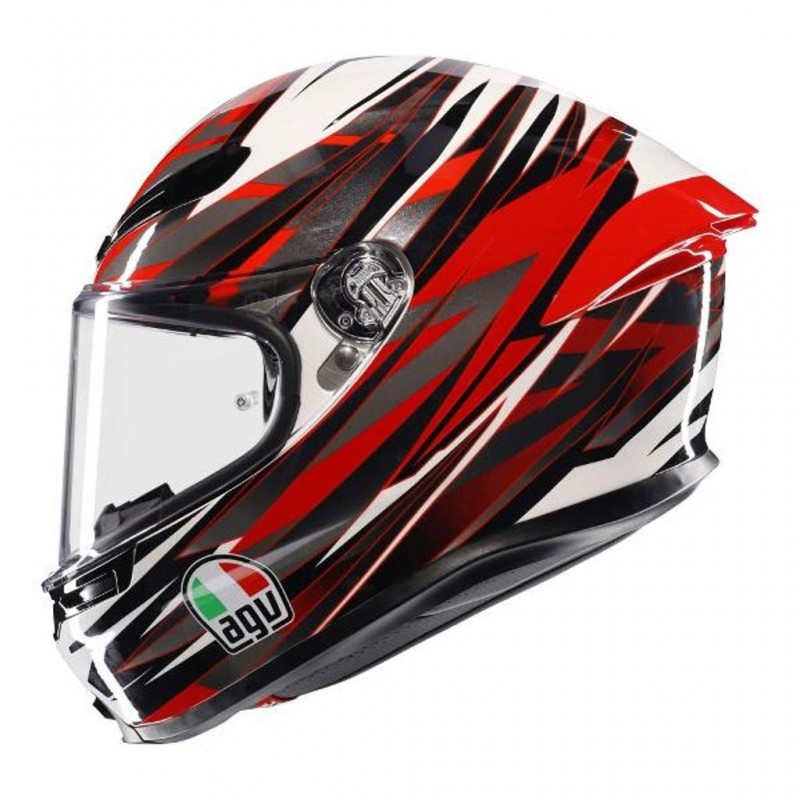 AGV K6 S Reeval White/Red/Grey