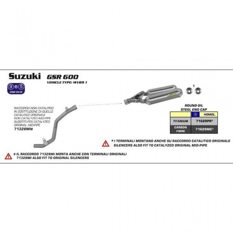 ARROW SUZ Link Pipe Stainless Steel