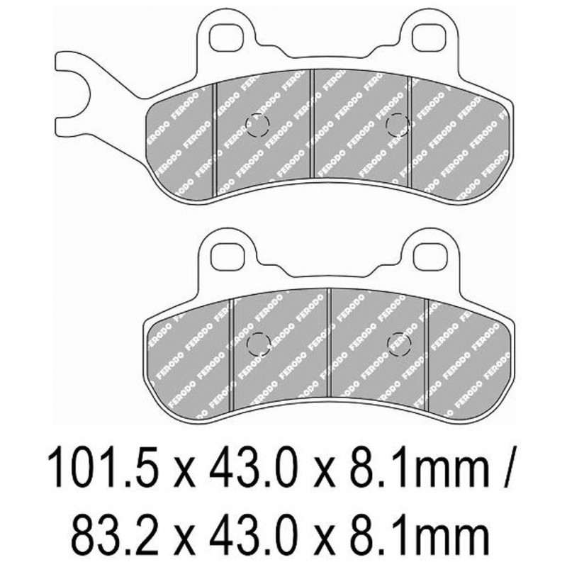 FERODO Brake Disc Pad Set FDB2317SG