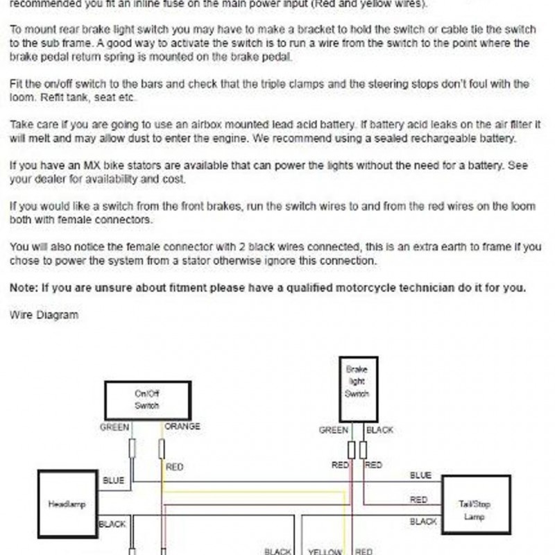 Wiring Harness For Rec Registration