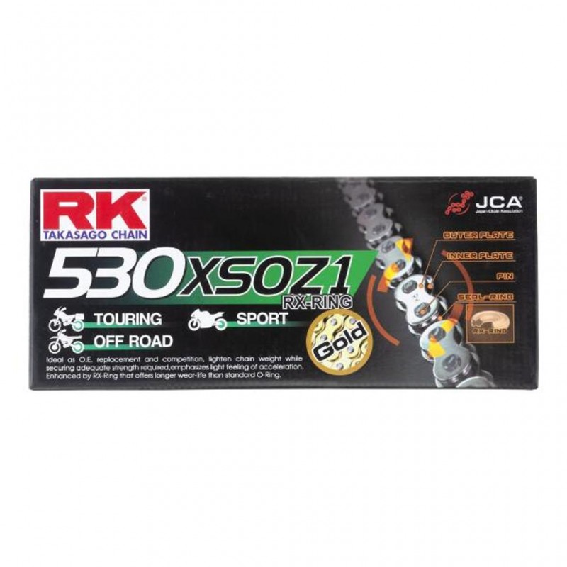 RK 530XSOZ1 x 124L X Ring Chain Gold RL