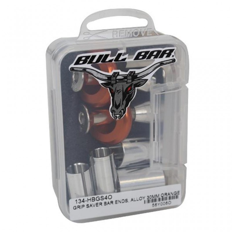 Handlebar Ends Alloy 30mm Orange