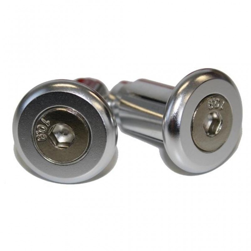 Handlebar Ends Alloy 30mm Silver