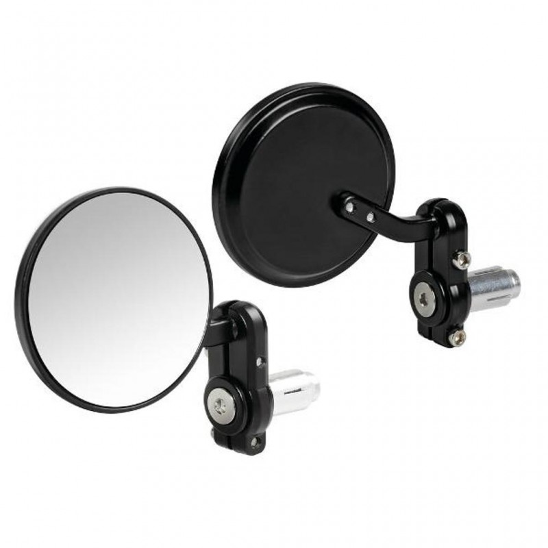 LAMPA Bar End Mirror Set DERNIER Black