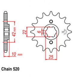 Front Sprocket HONDA 520