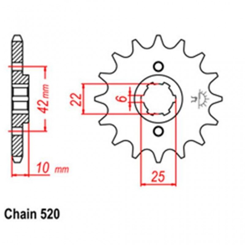 Front Sprocket HONDA 520