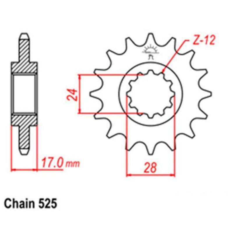 Front Sprocket HONDA 525