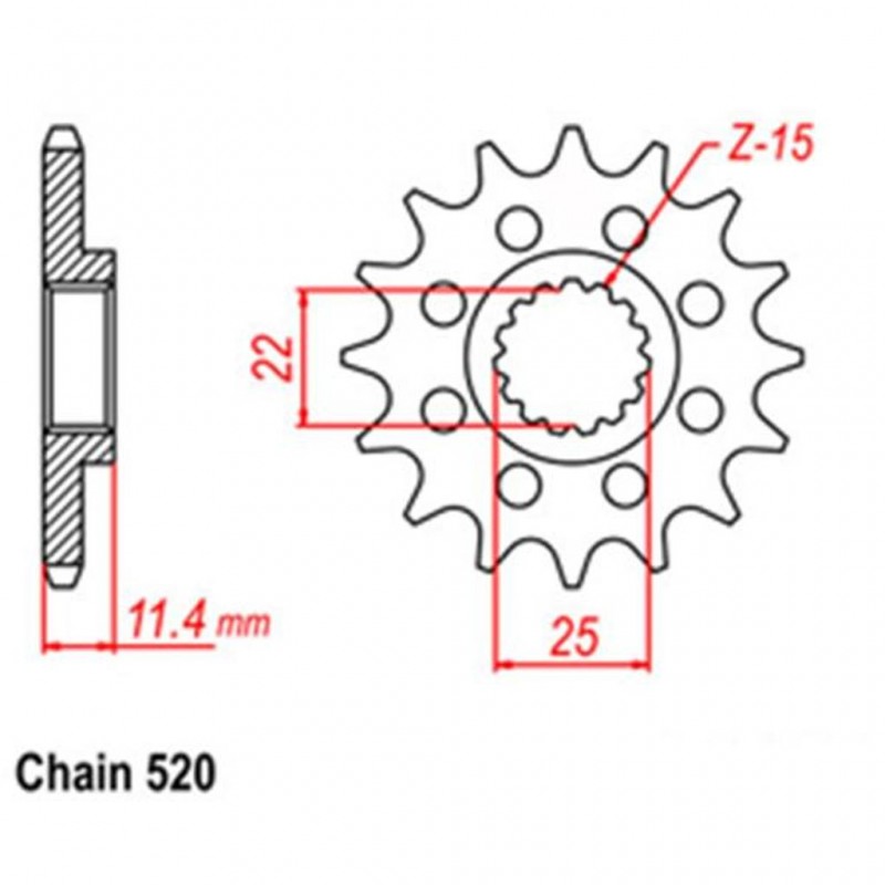 Front Sprocket KTM 520