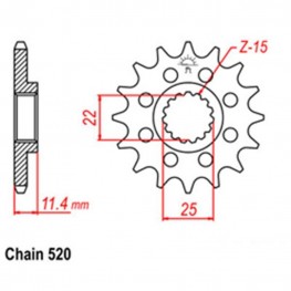 Front Sprocket KTM 520