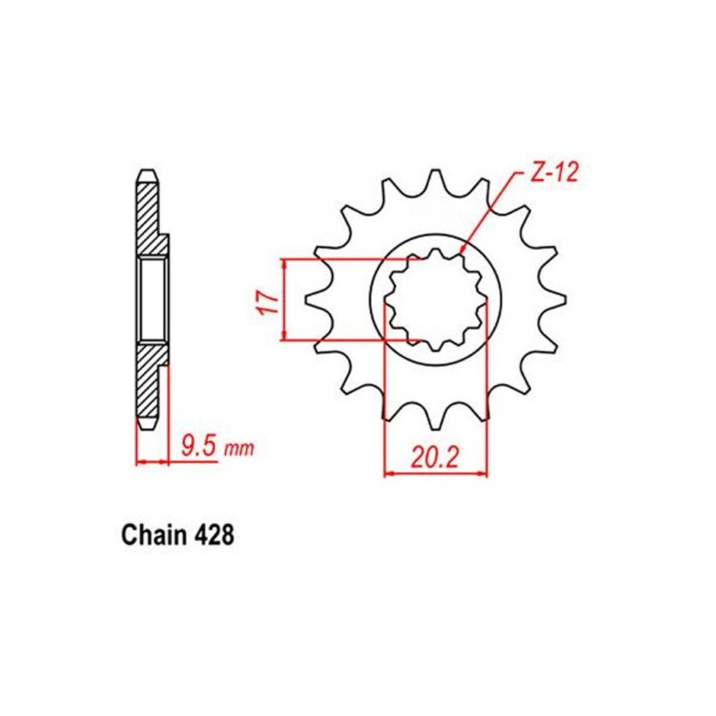 Front Sprocket KTM 428