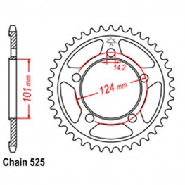 Rear Sprocket KTM 525