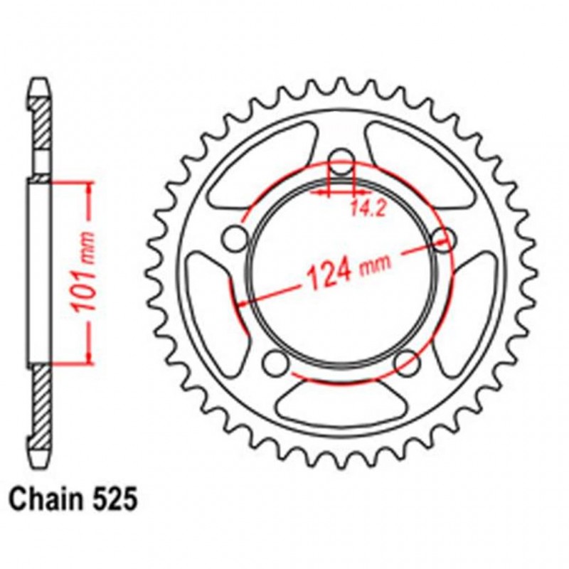 Rear Sprocket KTM 525