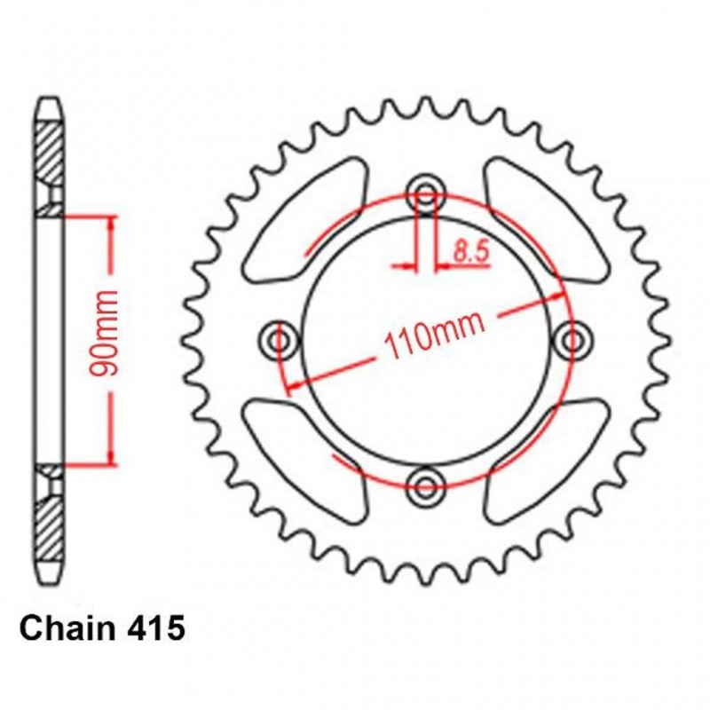 Rear Sprocket KTM 415