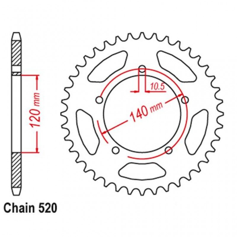 Rear Sprocket 520
