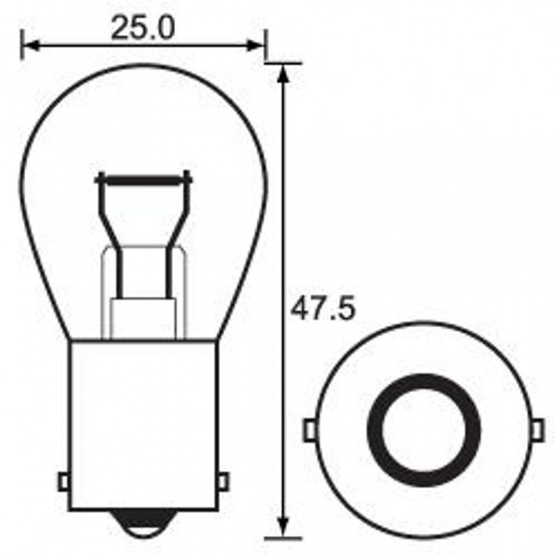 Bulb 12V 18W Indicator Large (10)*