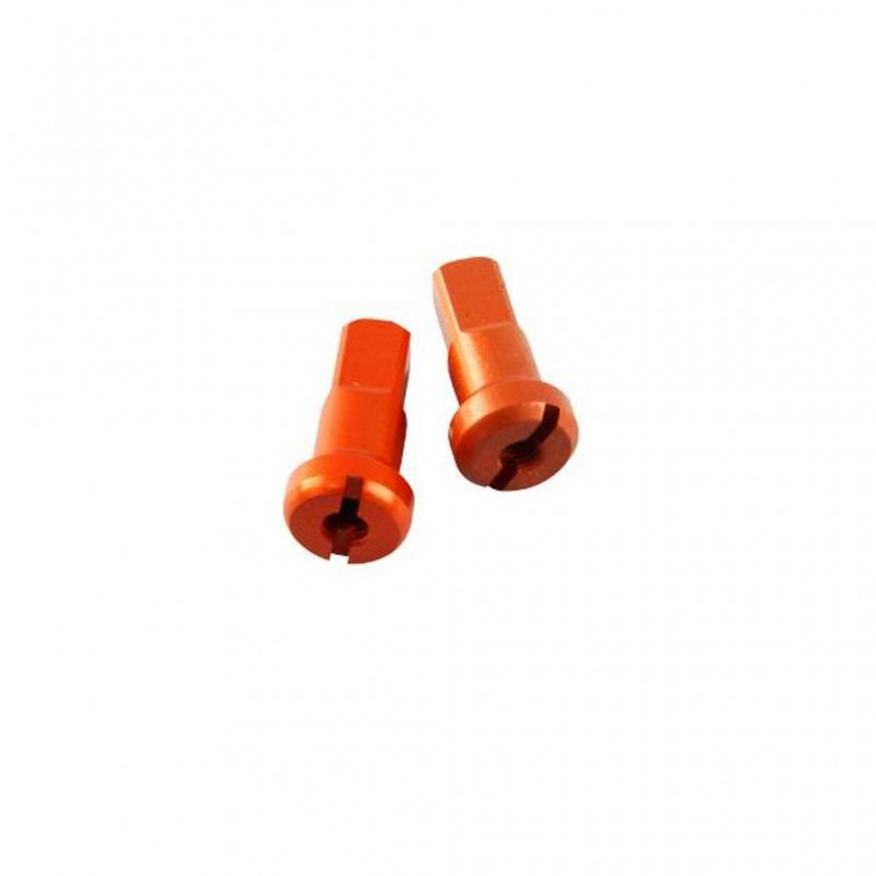 SPOKE Nipple Alloy Front Orange 9G