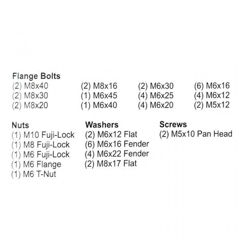 States MX Track Pack Bolt Kit Off Road Jap 51pc