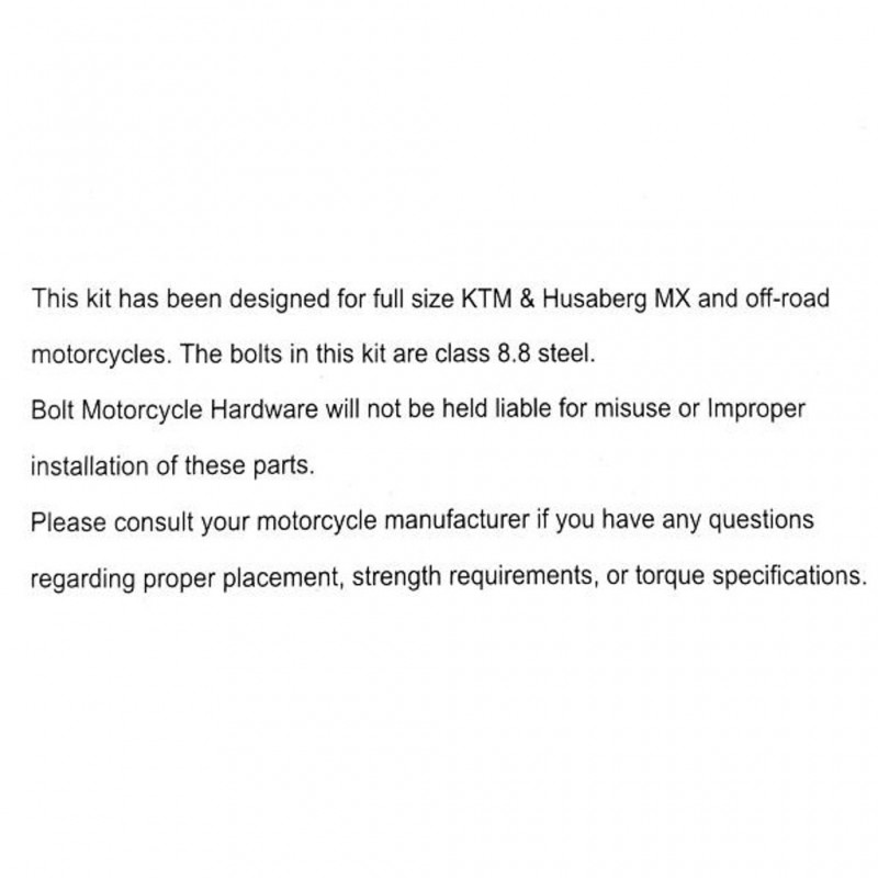 States MX Track Pack Bolt Kit Off Road Euro 51pc