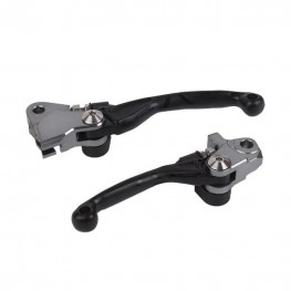 Folding Lever Set HONDA CR125/250 04-07 Black^