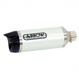 ARROW YAM Silencer Thunder Aluminium Silver with CF End Cap