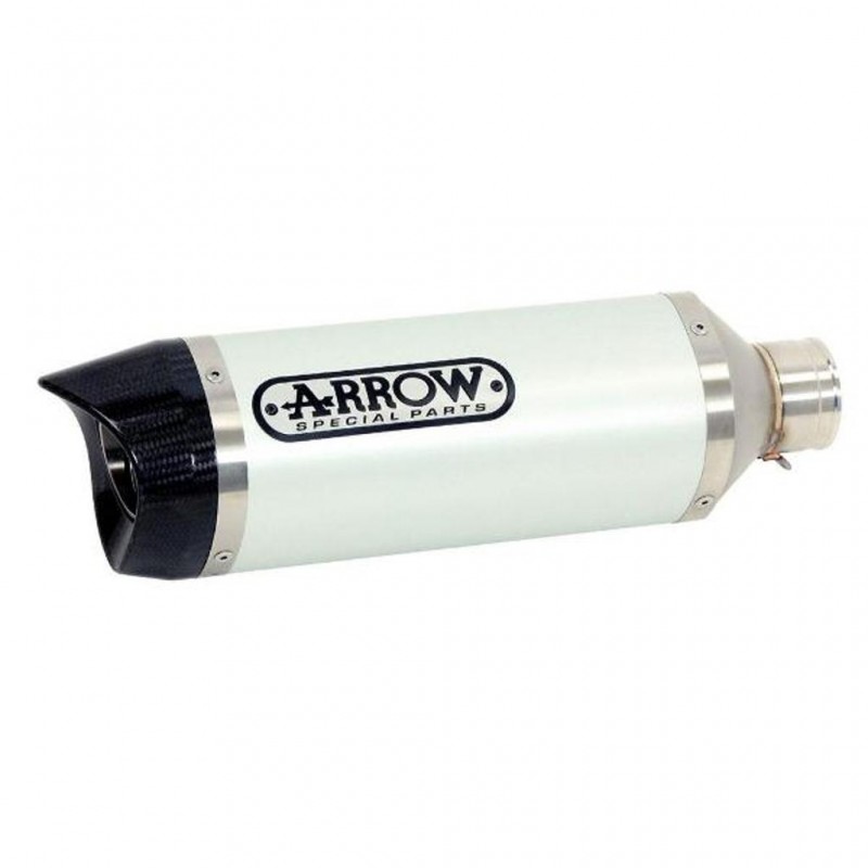 ARROW YAM Silencer Thunder Aluminium Silver with CF End Cap