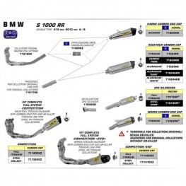 ARROW BMW Silencer X-Kone Nichrom with CF End Cap