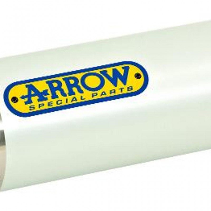 ARROW YAM Silencer Thunder Aluminium Silver with CF End Cap