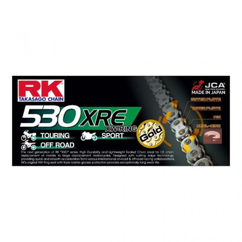 RK 530XRE x 120L XW Chain Gold