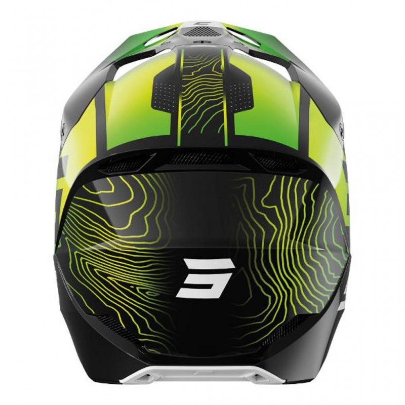 SHOT Kids Helmet Furious Apex Glossy Neon Yellow