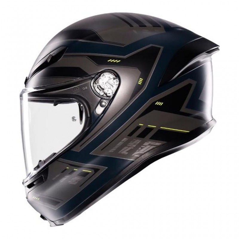AGV K6 S Enhance Matt Grey/Yellow Fluro