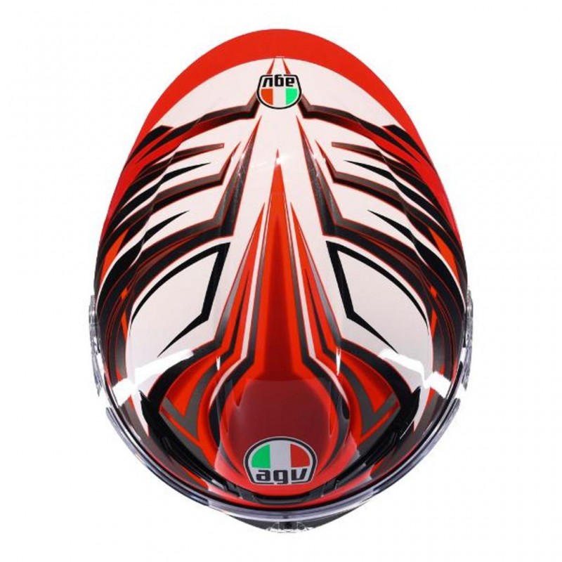 AGV K6 S Reeval White/Red/Grey