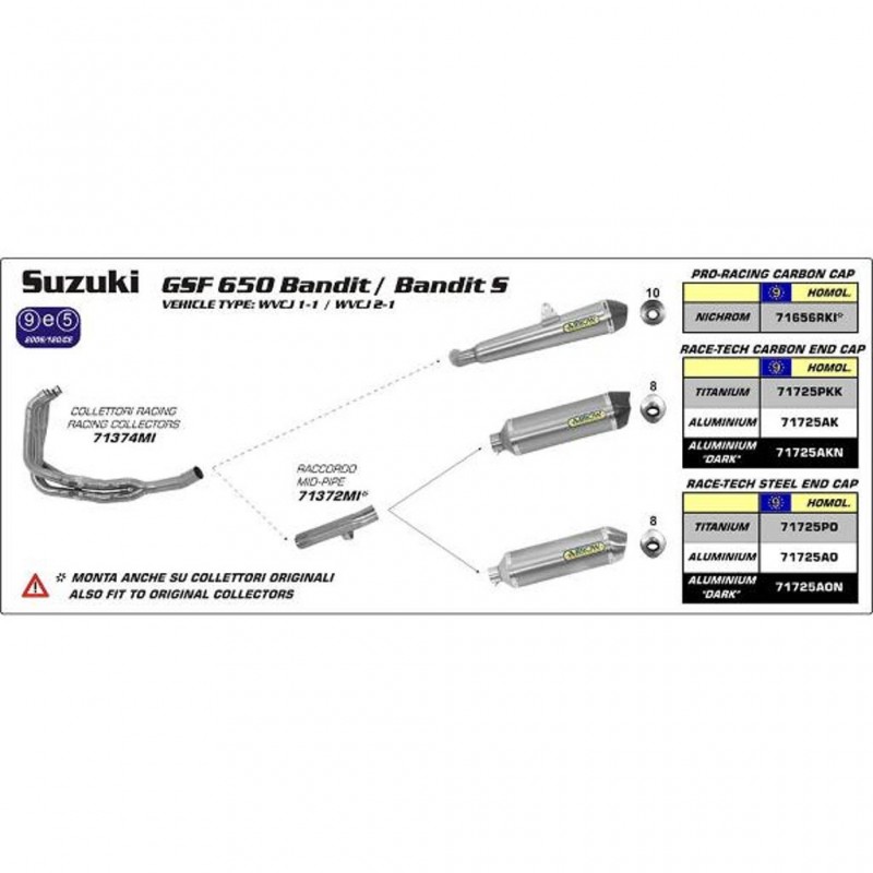 ARROW SUZ Link Pipe Stainless Steel