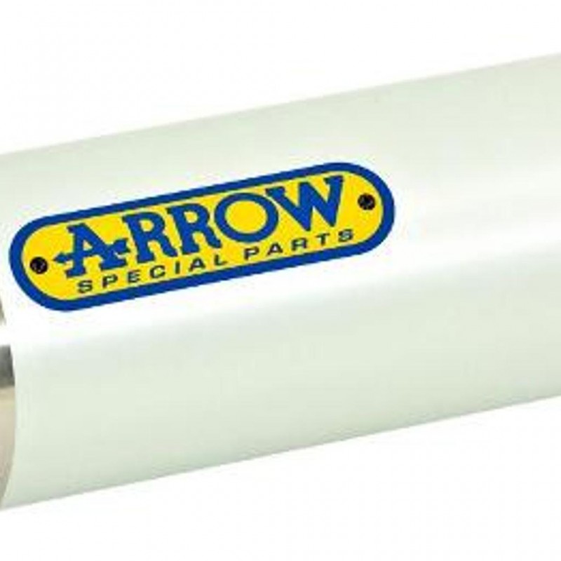 ARROW YAM Silencer Thunder Aluminium Silver with CF End Cap