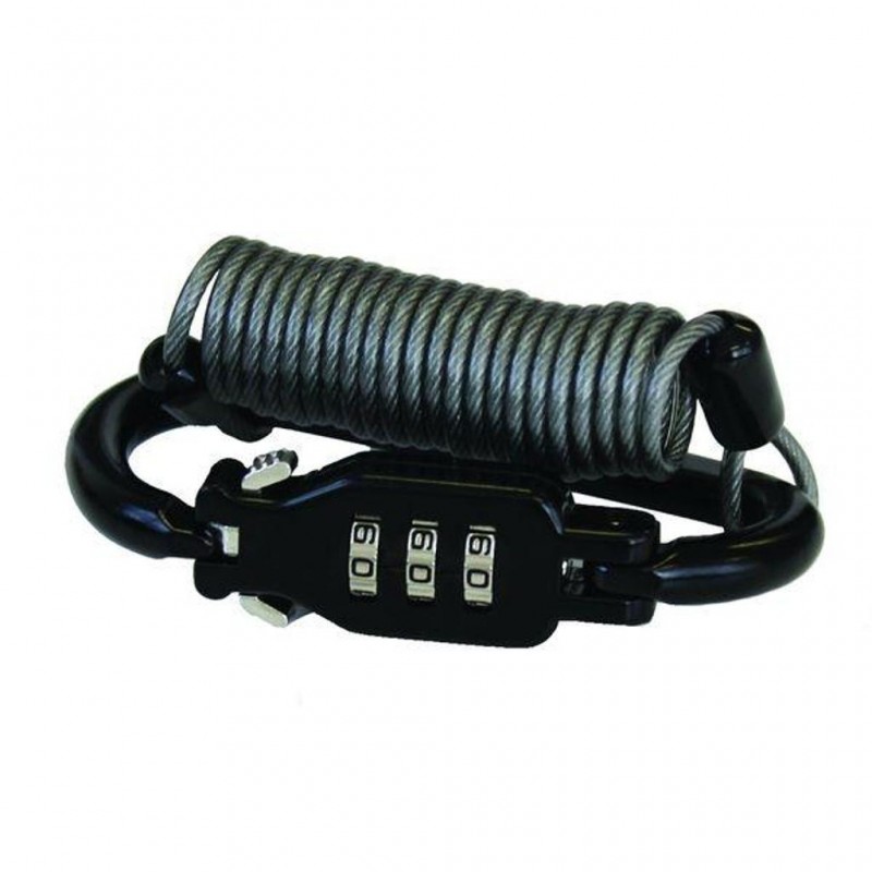 Combination Helmet/Gear Lock