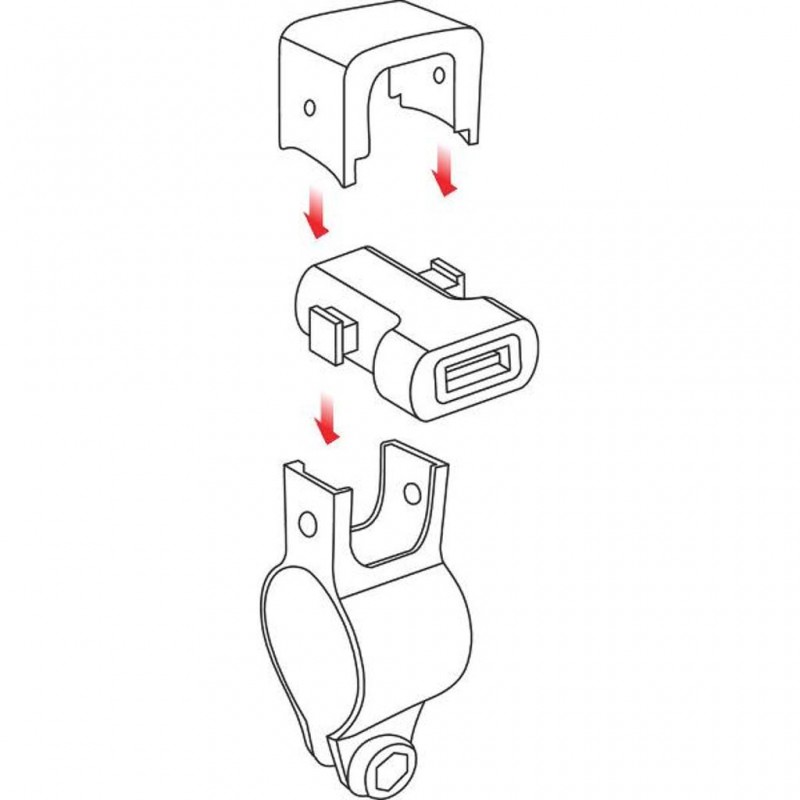 LAMPA Motorbike USB For Handlebar Fixing