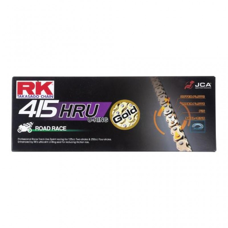 RK 415HRU x 136L U Ring Race Chain Gold