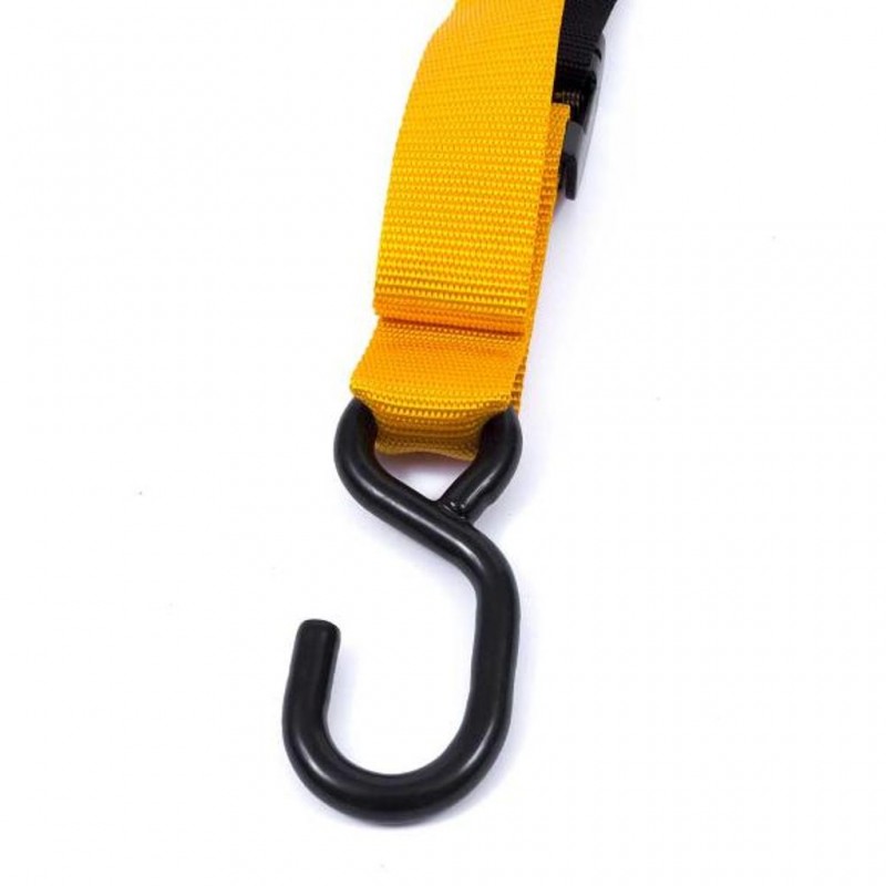 Tie Downs Snap Hook Loop 38mm Yellow