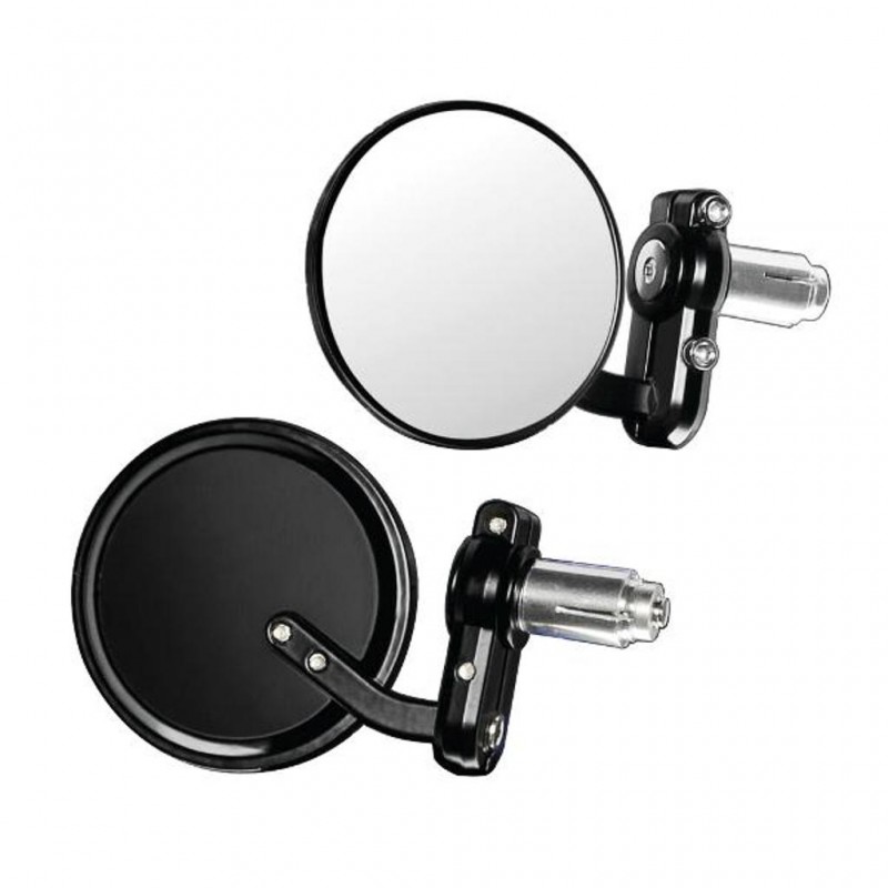 LAMPA Bar End Mirror Set DERNIER Black
