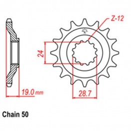 Front Sprocket KAWASAKI 530