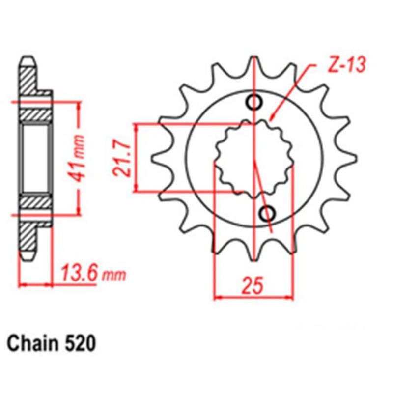 Front Sprocket HONDA 520