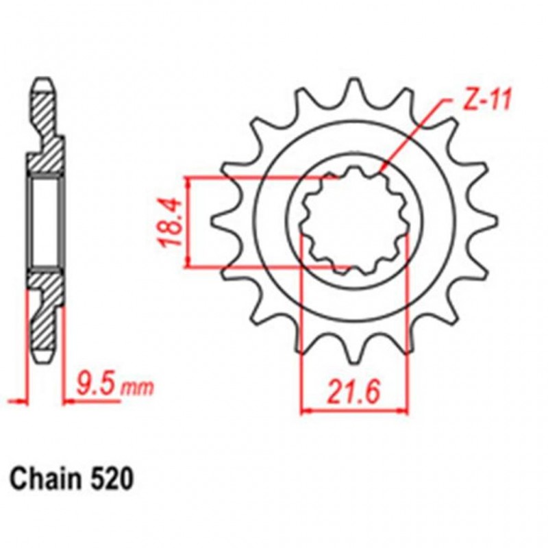 Front Sprocket HONDA 520
