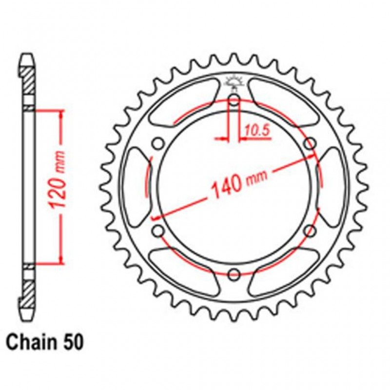 Rear Sprocket SUZUKI KAWASAKI 530