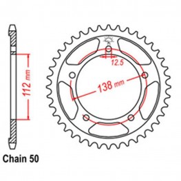 Rear Sprocket HONDA 530