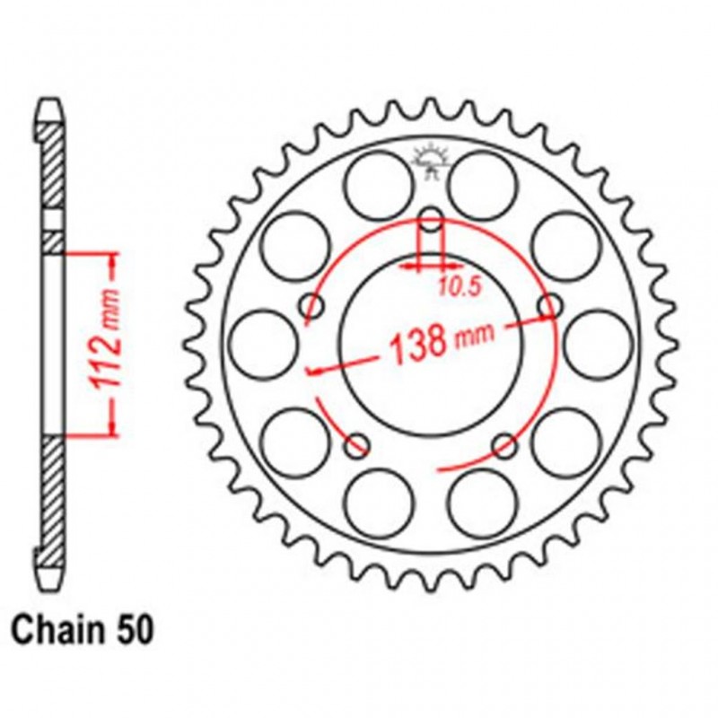 Rear Sprocket YAMAHA 530