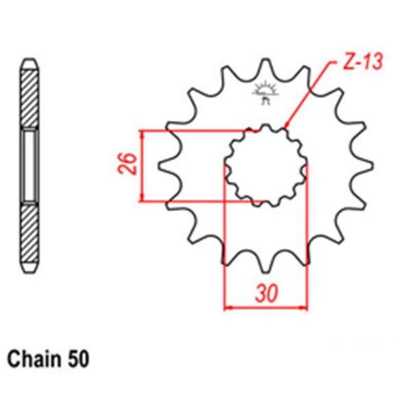 Front Sprocket TRIUMPH 530