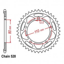 Rear Sprocket TRIUMPH 520