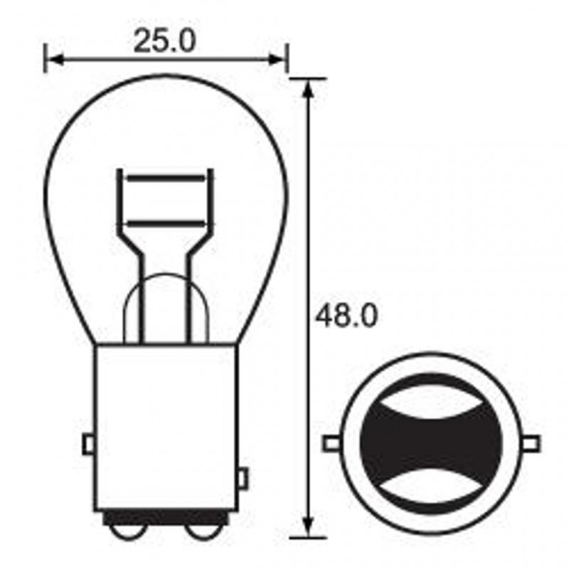 Bulb 6V 21/5W Stop/Tail (10)
