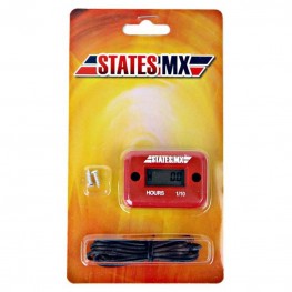 STATES MX Hour Meter Red