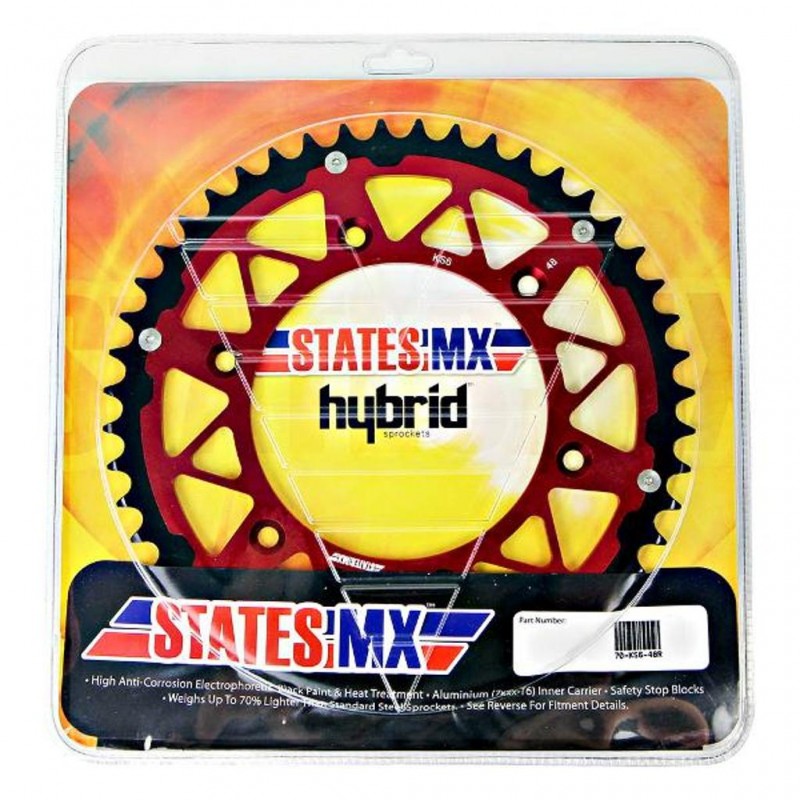 STATES MX Sprocket Fusion 48T HONDA Red