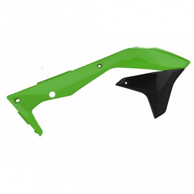 Radiator Scoops KAW KX450F 16-18 OEM Green^
